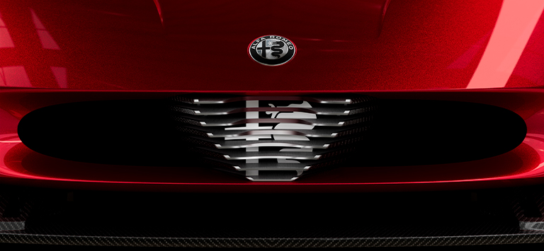 V-shield aluminium and carbon-fibre details three-dimensional logo